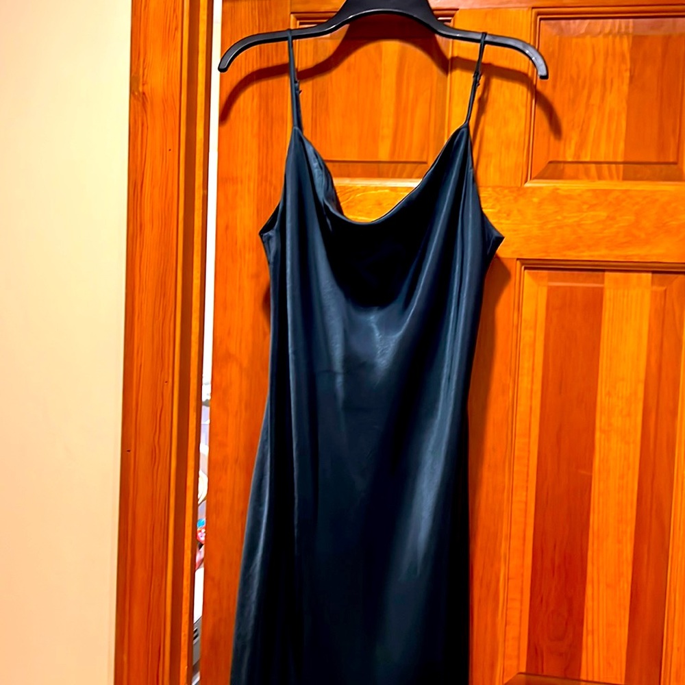 Zara Deep Emerald Midi Slip Dress